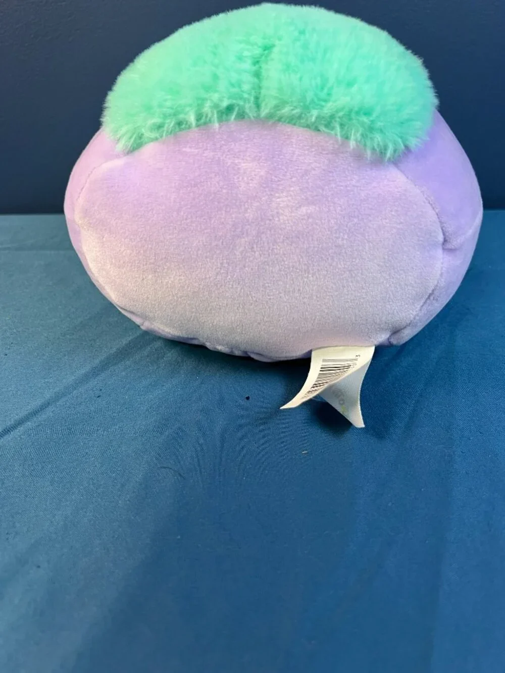Squishmallows 8” Pyle the Mushroom Plush Purple Body Blue Spotted Cap Teal Belly